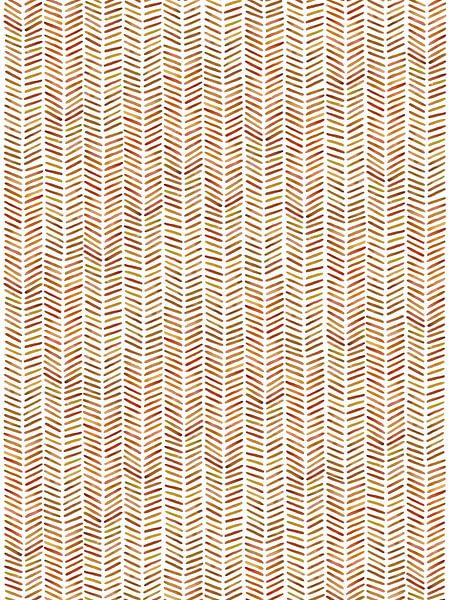 Herringbone wallpaper &quot;Autumn'' (abstract watercolor painting stripes orange red brown handmade by Natalie Bruns