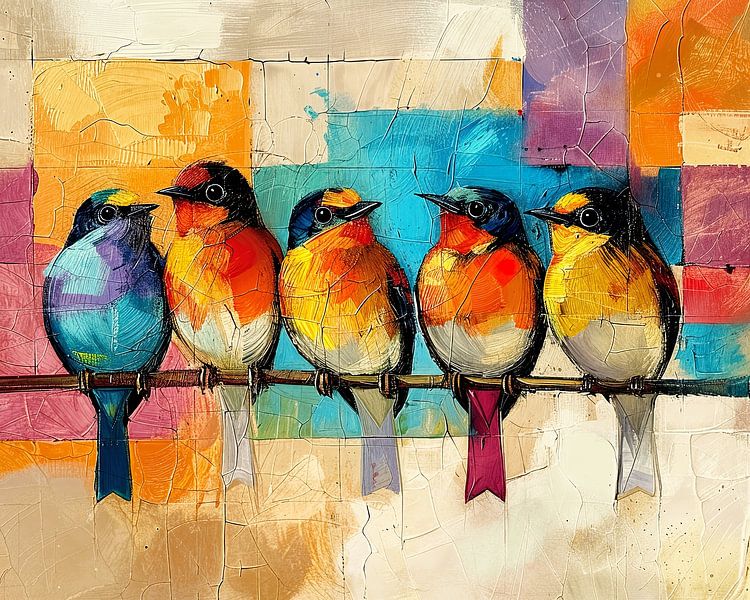 Fröhliche von Abstraktes Gemälde