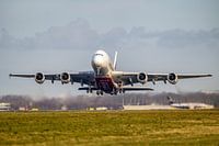Emirates airlines airbus a380 take off