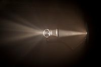 Light beam through a lens