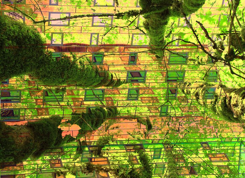 Urban jungle collage art by Bobsphotography