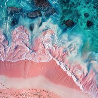 Pastelkleurig droomstrand