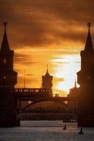 Zonsondergang in Berlijn