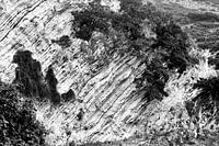 Felsenwand auf Kefalonia, Griechenland