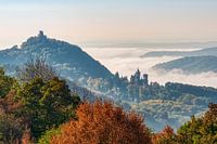 Drachenfels met ruïne en kasteel Drachenburg, Zevengebergte