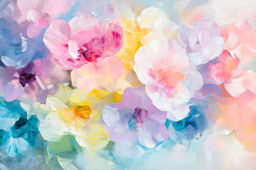 Blütenpracht Farbenspiel von Poster Art Shop