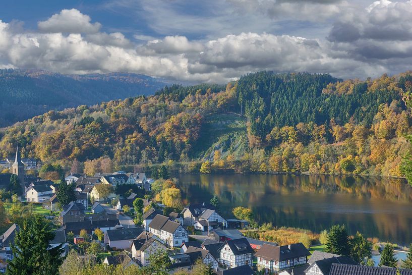 Einruhr an der Rurtalsperre,Eifel,Deutschland von Peter Eckert