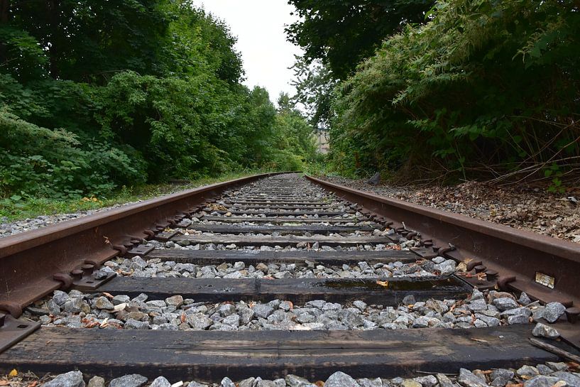 Eine verlassene Eisenbahn von Claude Laprise