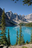 Morraine Lake in de Canadese Rocky Mountains, staand