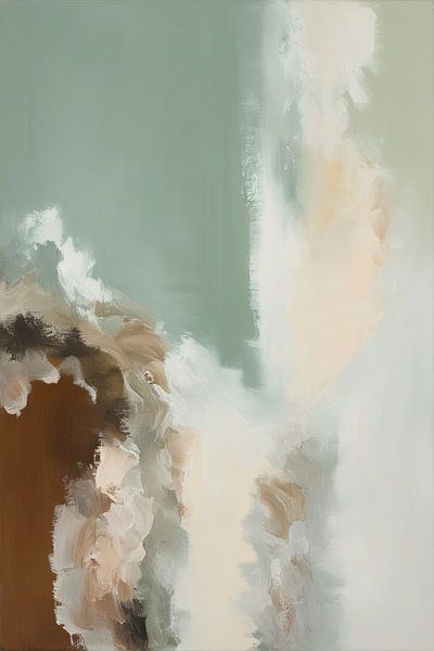 Abstrakte erdige Formen Malerei von Imperial Art House