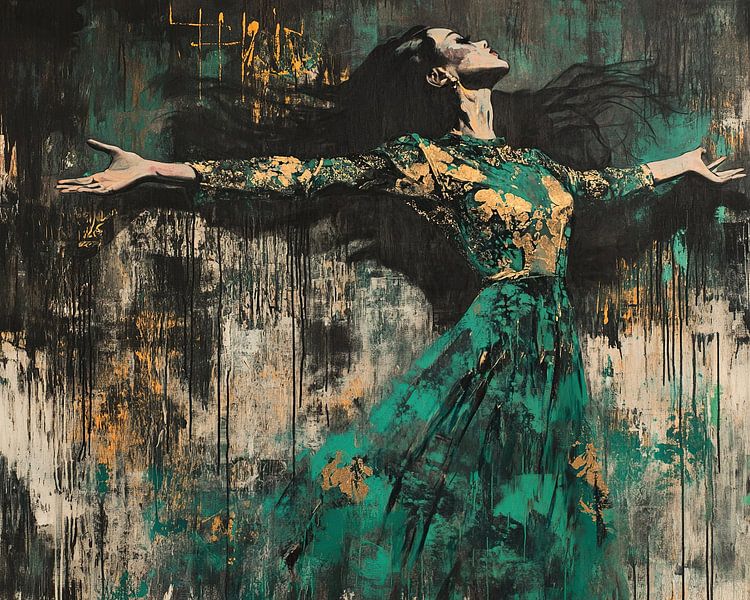 Women's power | Embrace the Whispering Shadows by Eye catching paintings