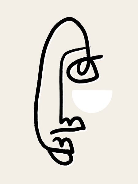 Moon Face | Black by Bohomadic Studio