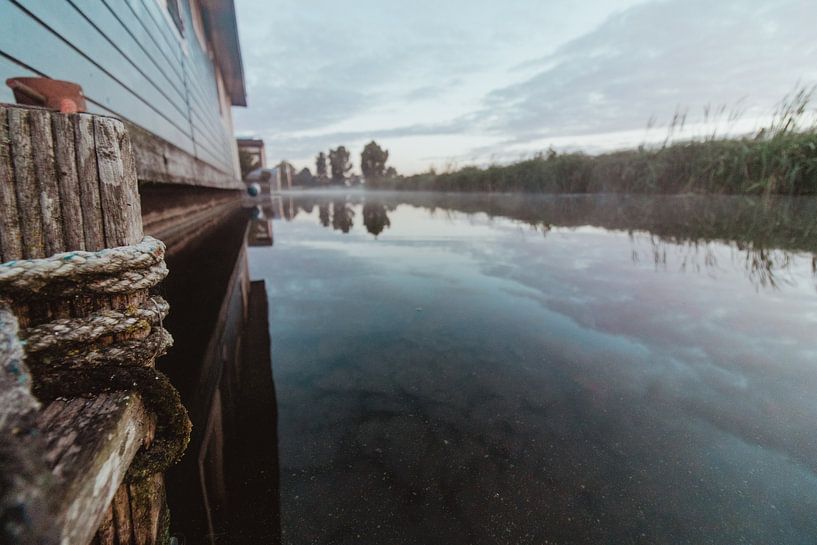 Beautiful and misty sunrise in Hoogmade by Anne Zwagers