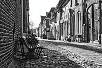 Die Bank auf der Straße