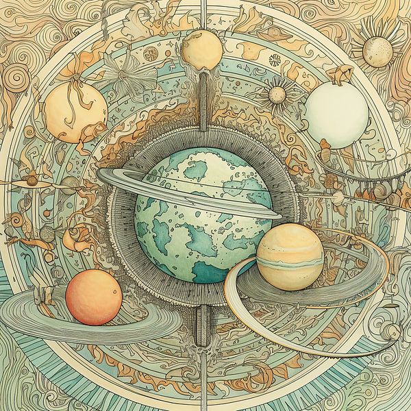 Peinture Illumination Tranquille | Tranquillité naturelle par La collection ARTEO