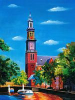 Amsterdam painting Westerkerk