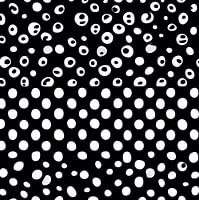 Black and white polka dots - abstract