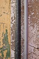 Vervallen gevel in Algarve.