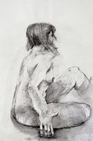 Nude Model Drawing, Nude model Drawing, Dessin de Modèle Nu, Aktmodel