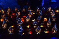 Lanterns at night