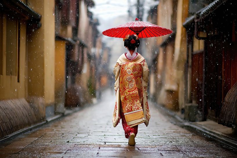 peinture acgtig Japon Geisha par Egon Zitter