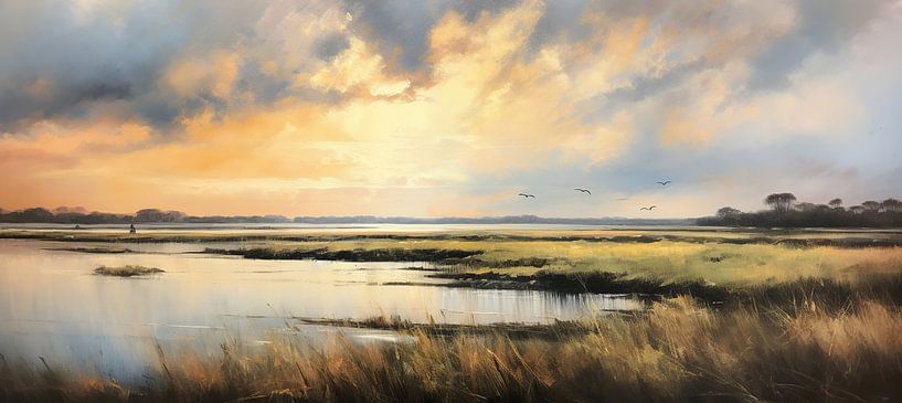 Landschaftsmalerei von Wunderbare Kunst