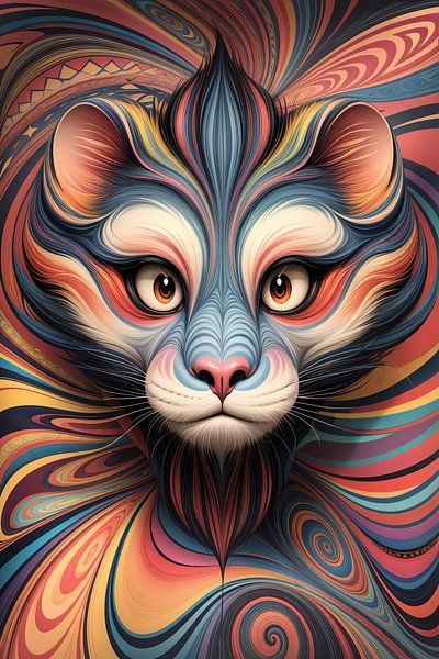 Colourful fantasy friend by Hilde Remerie Photography and digital art