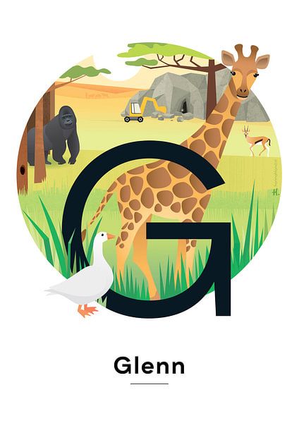 Namensschild Glenn von Hannah Barrow