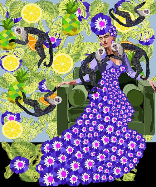 Frida in the Garden by Lynnda Rakos