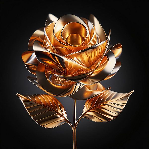 Fleur d'or avec motif par Mustafa Kurnaz