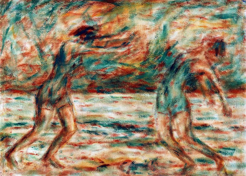 Deux femmes dansant sur la plage, Christian Rohlfs - 1926 par Atelier Liesjes