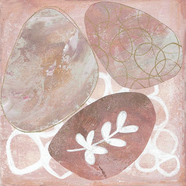 Abstrakte Collage aus organischen Elementen von Behindthegray