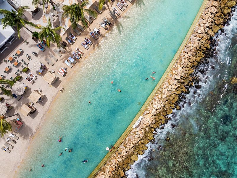 Papagayo Strand Curacao - Drohnenaufnahme von Keesnan Dogger Fotografie