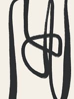 Abstrakte Linie Schwarz