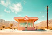 Glacier abandonné en Californie - Image enchanteresse à la Wes Anderson