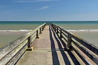 Pier on the coast of Normandy (Omaha Beach)