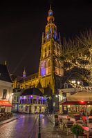 Breda in de avond (vanuit de vismarktstraat)