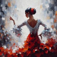Flamenco Red White