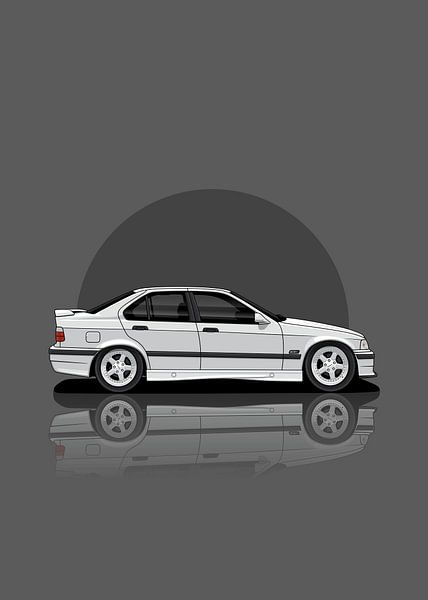 Kunstwagen 1997 BMW M3 E36 weiß von D.Crativeart