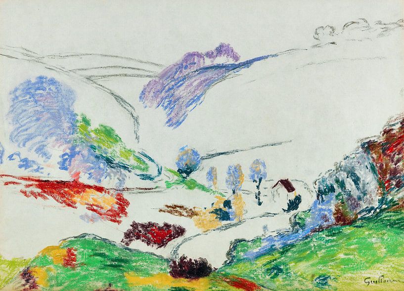 Landscape of the Creuse, JEAN-BAPTISTE ARMAND GUILLAUMIN, ca 1915 by Atelier Liesjes