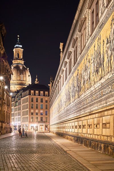 Dresden, Frauenkirche und Fürstenzug von Jenco van Zalk