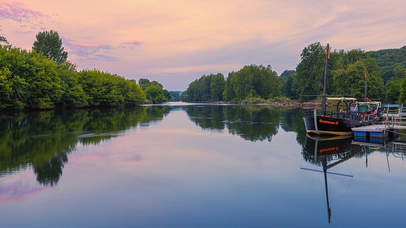 Sonnenaufgang in der Dordogne, Frankreich von Henk Meijer Photography