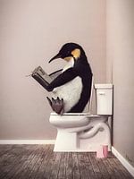 Pinguine in Wanne Printe Wandkunst, Pinguin Foto, Pinguin