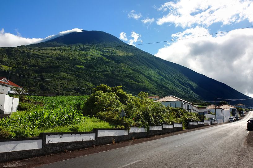 Azores village street by Jan Brons