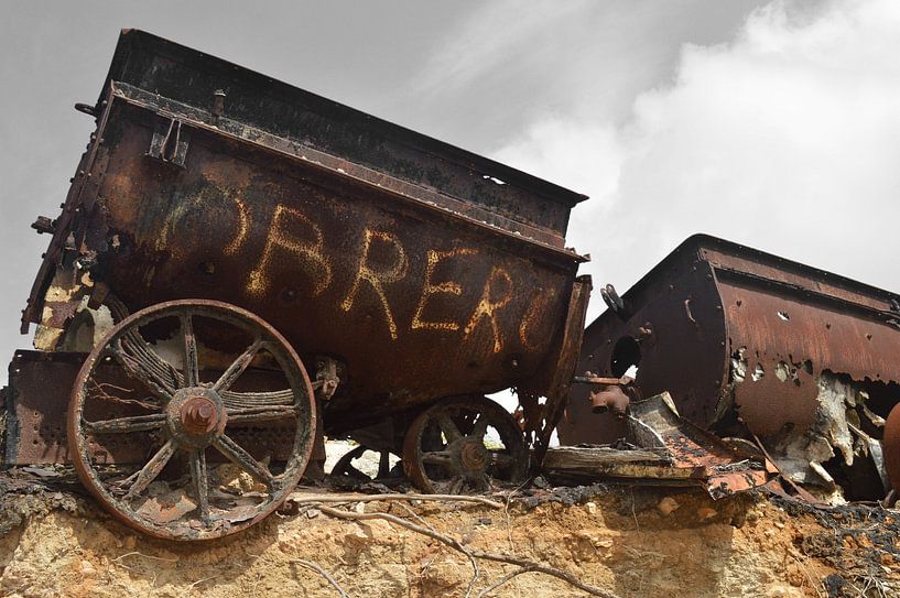 old mine cart, Bonaire by Fraukje Vonk