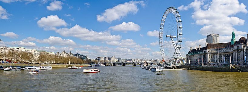 Londres, Tamise avec le London Eye par Leopold Brix