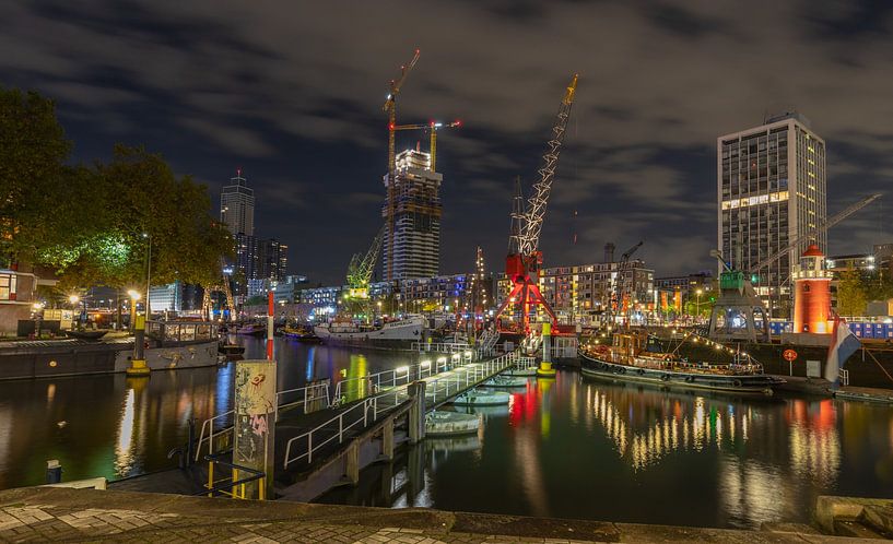 Photographie de nuit - Rotterdam par Bert v.d. Kraats Fotografie