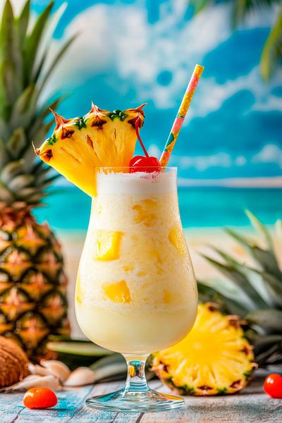 Plage de Pina Colada par Poster Art Shop