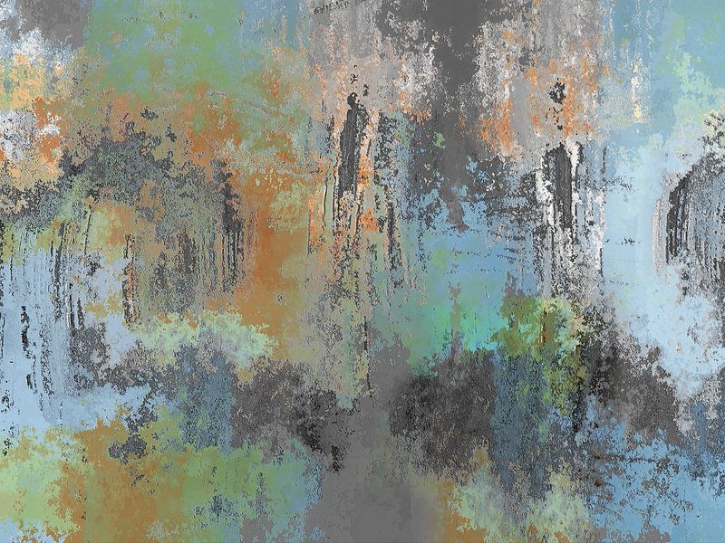 Réflexion dans l'eau. (Paysage abstrait) par SydWyn Art