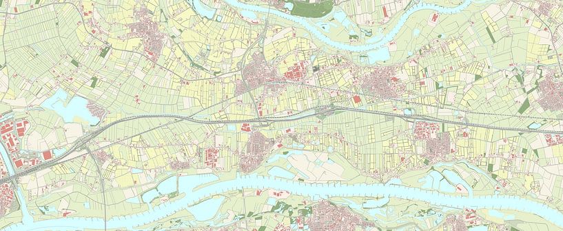 Karte von Lower Betuwe von Rebel Ontwerp